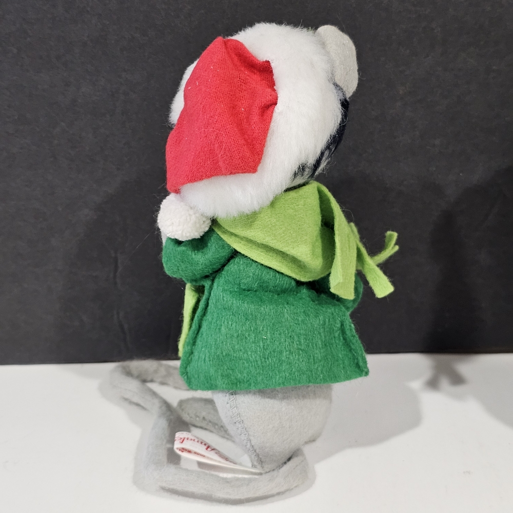Annalee Christmas Mice with Red, Green, and Gray Accents - Picture 5 of 15